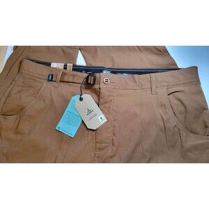 NWT prAna Stretch Zion Slim Pant II Sepia Brown Men's 40x34 Hiking Climbing